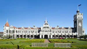 Dunedin Railway Station New Zealand Wallpaper