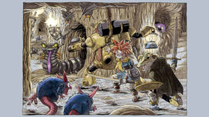 Dungeon Battle In Chrono Trigger Wallpaper