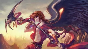 Duo Maxwell Smirking In His Pilot Suit Wallpaper