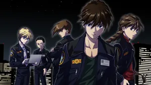 Duo Maxwell Wielding His Scythe - Pilot Of Deathscythe Hell Gundam Wallpaper