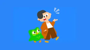 Duolingo Language Learning Mascot Wallpaper
