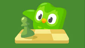 Duolingo Owl Playing Chess Wallpaper