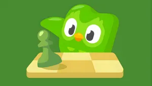 Duolingo Owl Playing Chess Wallpaper