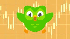 Duolingo Stock Market Trends Wallpaper