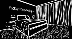Duplicitous Graphic Black And White Bedroom Wallpaper