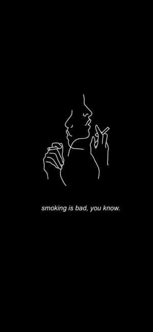 Duplicitous Line Art Statement Wallpaper