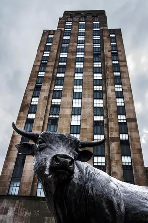 Durham Bull Bronze Sculpture Wallpaper