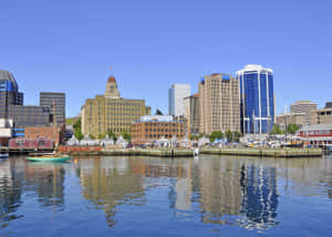 Dusk Over Halifax Waterfront Wallpaper