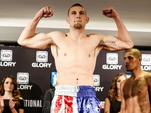 Dustin Jacoby Flexing Arms Wallpaper