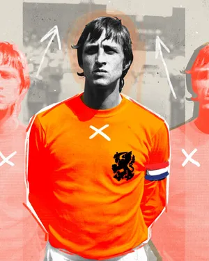 Dutch Football Player Johan Cruyff Graphic Art Wallpaper