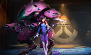 Dva And Meka Robot Overwatch Wallpaper