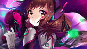 Dva Inflating Gum Overwatch Wallpaper