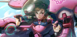 Dva Inside Meka Robot Overwatch Wallpaper