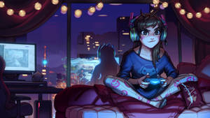 Dva Wins One For Overwatch Wallpaper