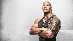 Dwayne Johnson Bodybuilder Portrait Wallpaper