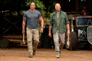 Dwayne Johnson Jason Statham Movie Wallpaper