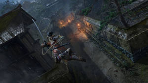 Dynamic Action In Sekiro: Shadows Die Twice Wallpaper