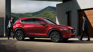 Dynamic And Luxurious Mazda Cx-5 On The Open Road Wallpaper