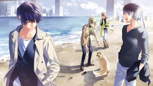 Dynamic Anime Dynamic Chord Beach Scene Wallpaper
