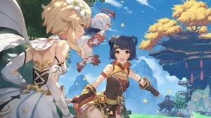 Dynamic Anime Game Genshin Impact Wallpaper