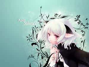 Dynamic Anime Neko Girl Keep Silence Wallpaper