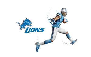 Dynamic Detroit Lions Football Player Wallpaper