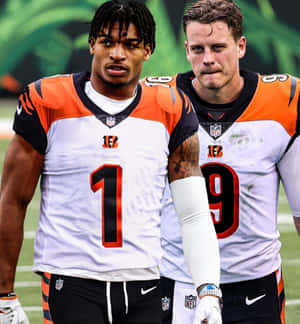 Dynamic Duo Bengals Players Portrait Wallpaper