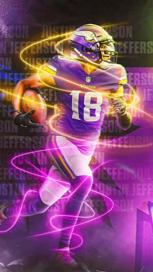 Dynamic Football Player Artwork Wallpaper