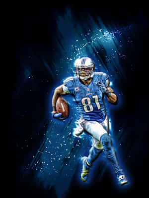 Dynamic Football Player Artwork Wallpaper