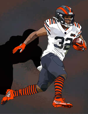 Dynamic Football Player Illustration32 Wallpaper