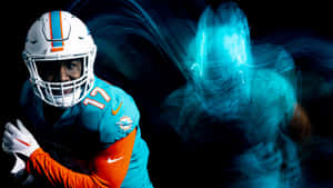 Dynamic Football Player Speed Blur Wallpaper