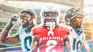 Dynamic Football Trio Artwork Wallpaper
