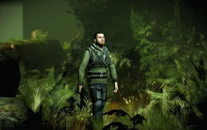 Dynamic Gaming Mod On A Vibrant Sci-fi Landscape Wallpaper