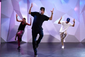 Dynamic Hip Hop Dance Trio Wallpaper