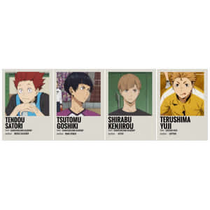 Dynamic Johzenji High Volleyball Team Wallpaper