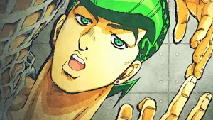 Dynamic Josuke Higashikata Portrait Wallpaper