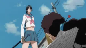 Dynamic Lisa Yadomaru In Action Wallpaper