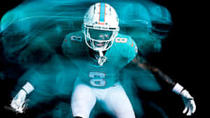 Dynamic Miami Dolphins Player Jevon Holland Wallpaper