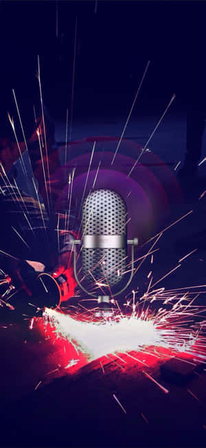 Dynamic Microphone Sparks Wallpaper