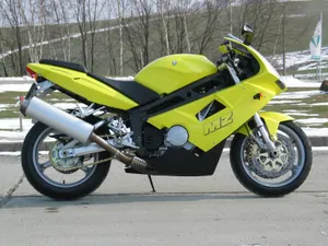 Dynamic Mz Motorcycle On Open Road Wallpaper