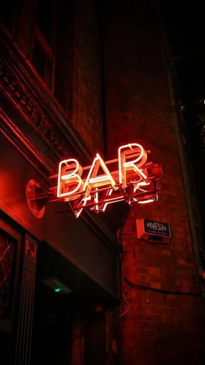 Dynamic Neon Red Energy Wallpaper