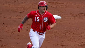 Dynamic Nick Senzel In Action Wallpaper