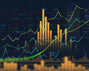 Dynamic Stock Market Chart Wallpaper