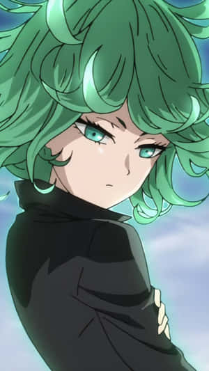 Dynamic Tatsumaki In Action Wallpaper