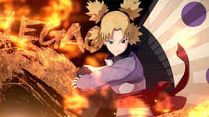 Dynamic Temari In Action Wallpaper