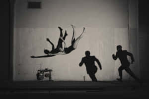 Dynamic Urban Acrobatics Wallpaper