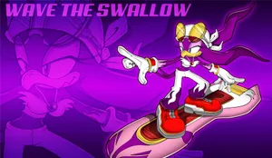 Dynamic Wave The Swallow In Action Wallpaper