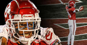 Dynamic Wide Receiver In Action Wallpaper