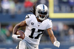 Dynamic Wide Receiver In Action Wallpaper