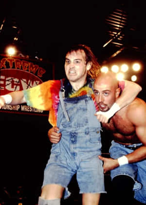 E C W Wrestling Match Intensity Wallpaper